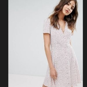 Nobody's child polka dot button down dress